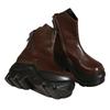Muffin bottom slim side zipper large size high heel short boots winter thick-soled British fashion boots