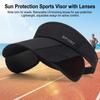 Women Sun Protect Visor Hat Outdoor Sports Adjustable Brim Summer Cycling Hiking