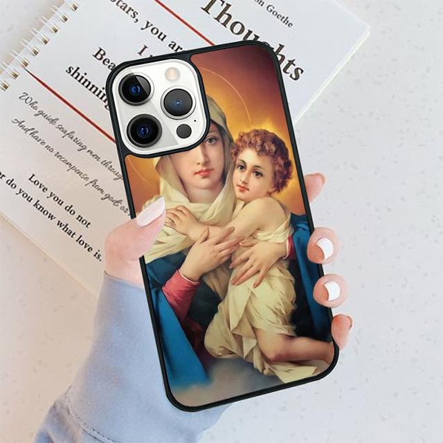 Virgin Mary of Hope Catholic Religious Phone Case For iPhone 17 Air 16 pro max 15 14 plus 12 13 Shell Cover coque