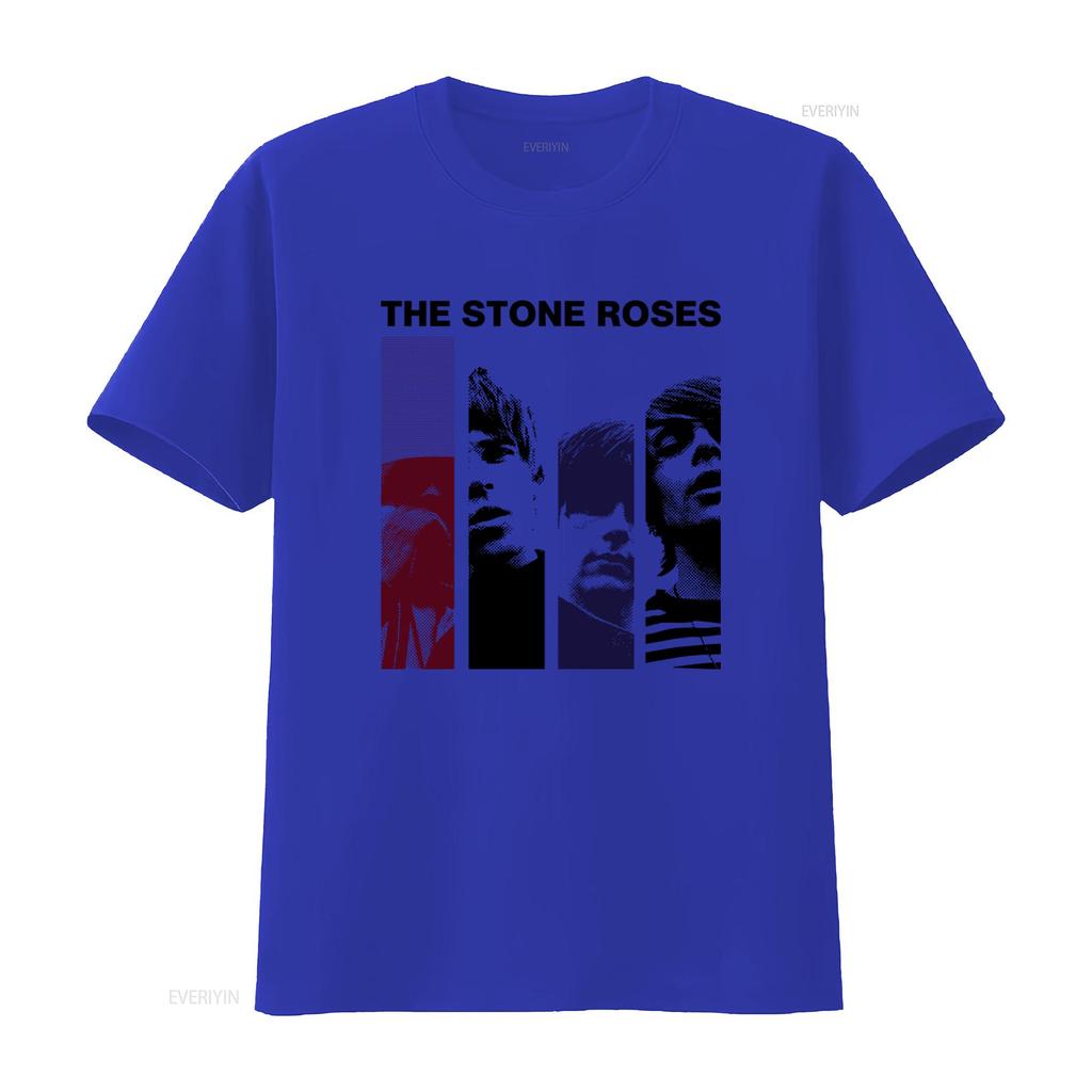 Vintage The Stone Roses Band Mens T shirt White  Retro Rock Style All Sizes S 4Xl JJ1386 vintage Washed Stretched fashion