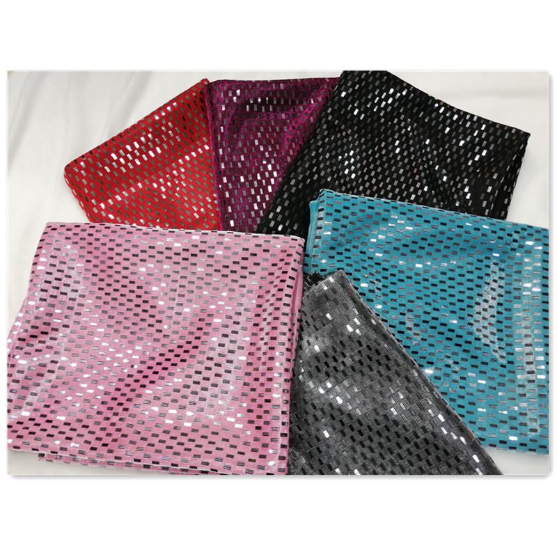 Kationischer Gold- & Silberfaden Stoff Tanzkleid, Hijab-Accessoire, Handtasche