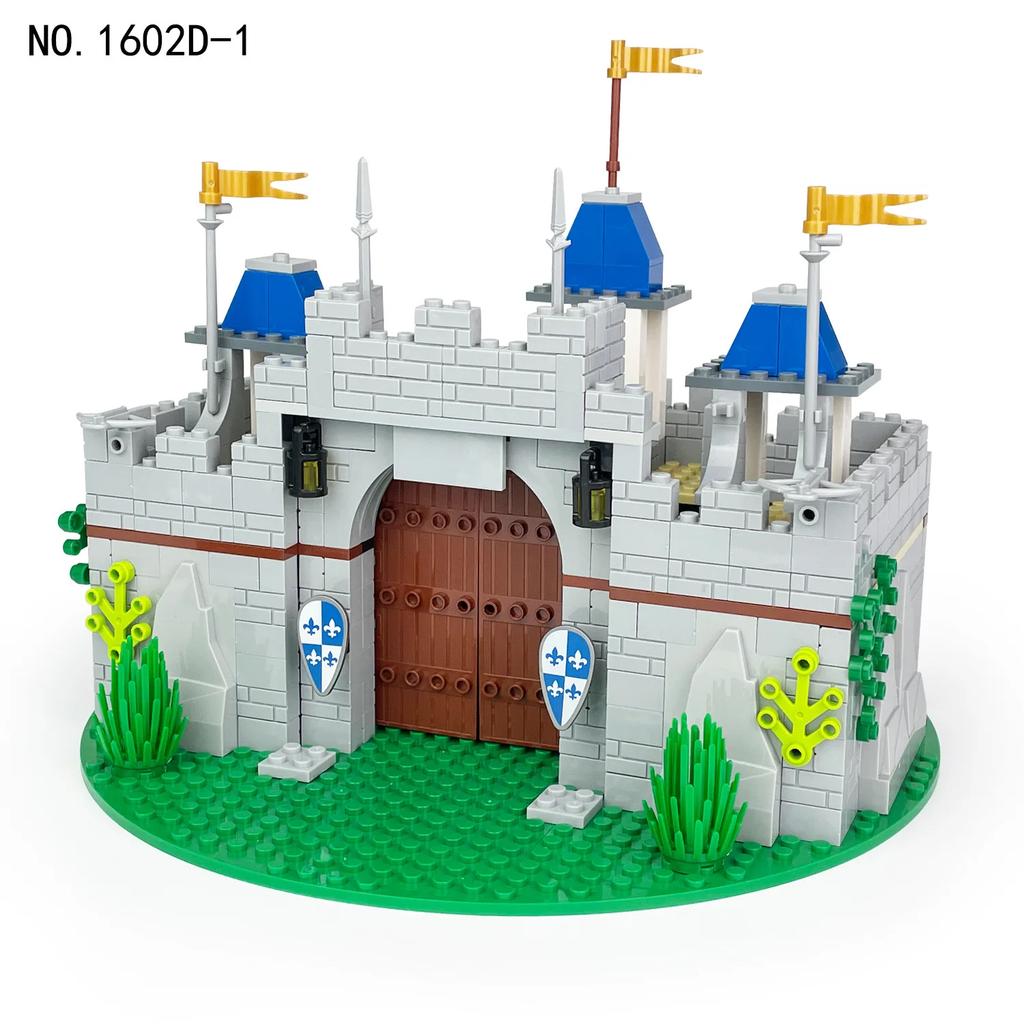 MOC Castle Building Block Assembly Military Weapon Fortress Figures Brick Compatible Army Construction Sence Model Toy Xmas Gift