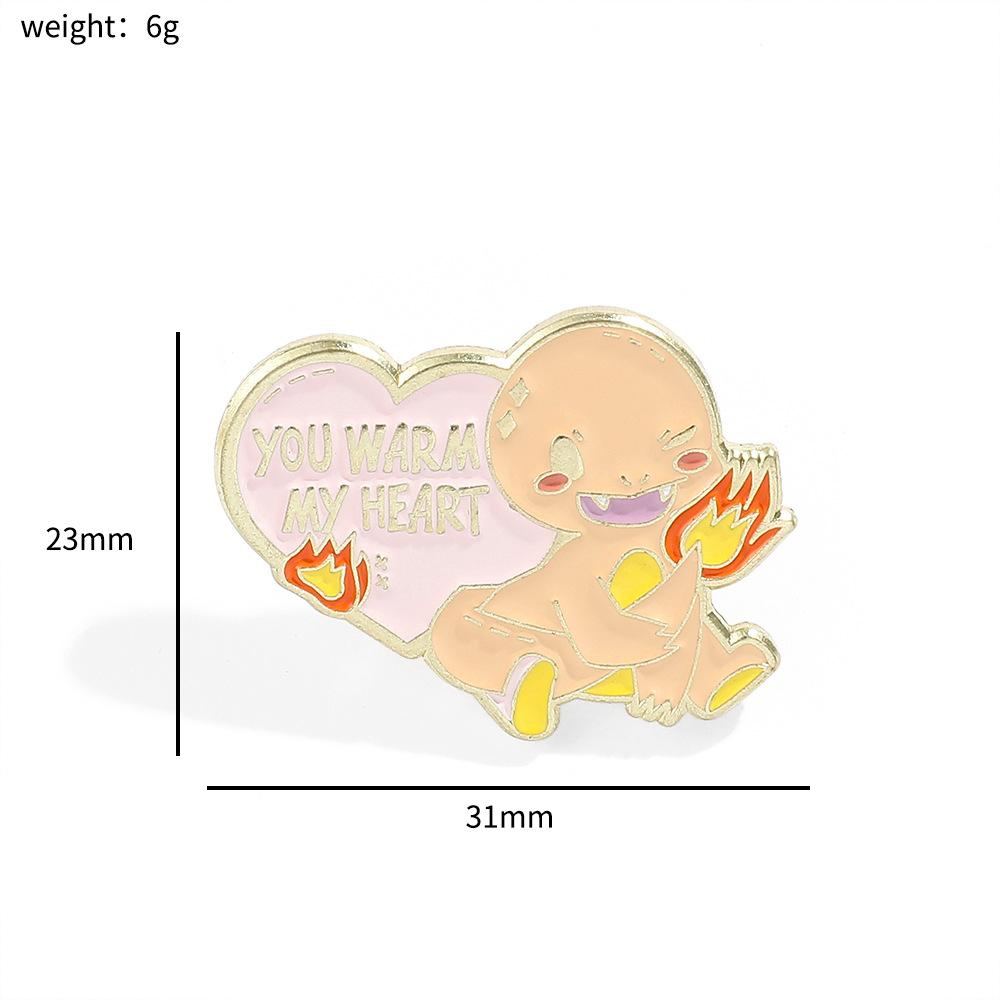 Креативная металлическая значка Покемон Покемон Покемон Сплав Брошь Масляная Капля