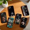 Carcasa telefon K-Khamzat Chimaev vulturul Pentru iPhone 17,16,15,14,13,12,11 Plus,Pro Max,XS,Capac Negru din Silicon Moale