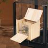 Bird Nesting Box Bird House Nesting Box Acrylic Transparent Wooden House Nesting For Budgie Lovebirds Cockatiel Parrots Mating