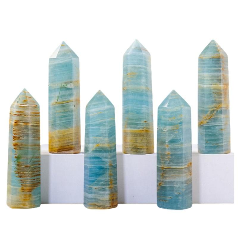 

Натуральная хрустальная палочка, башни из кальцитового кристалла, натуральные большие 6-гранные палочки, современные натуральные