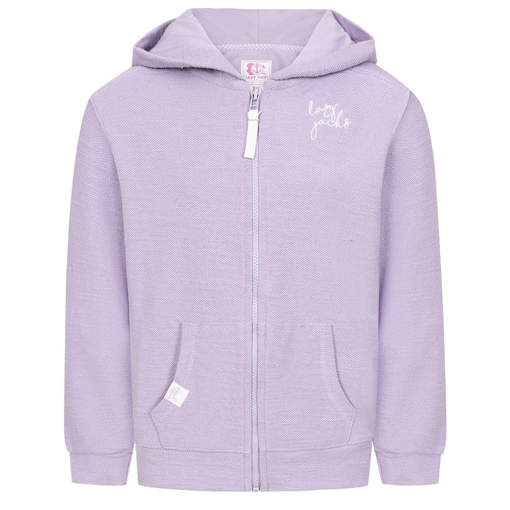 Lazy Jacks Girls Textured Full Zip Hoodie