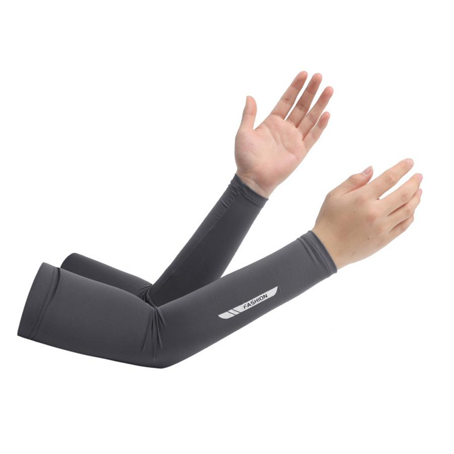 Mâneci de protecție solară răcoritoare, Protecție UV UPF50+, Mâneci antiderapante din mătase de gheață pentru ciclism, condus, sporturi în aer liber
