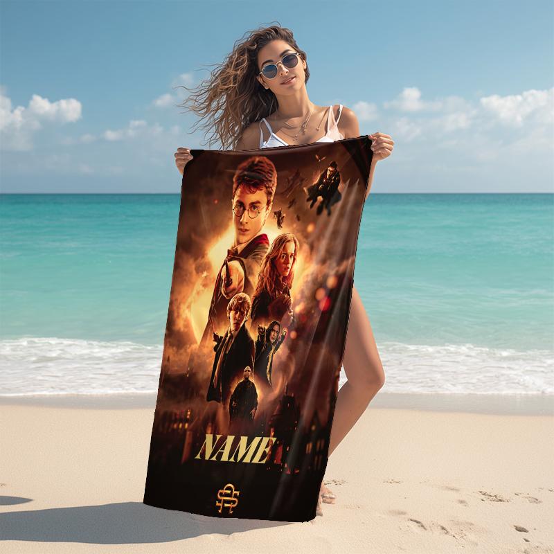 Personalized "Dark Magic Elixir" Beach Towel Microfiber Beach Towel Thin Absorbent for Beach Swimming Yoga Bath Sports. 0910379