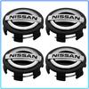 4 Pièces 60MM Cache-Moyeux de Roue de Voiture Anti-Poussière Emblème à Clipser Cache-Roue pour Nissan Nismo Qashqai X J10 J11 Trail Tiida Teana Skyline Juke X-trail