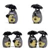 Totoro Cute Umbrella Holding Zongzi Mini Model Ornament For Props Landscape