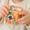 [PACZB] Logic cube for children with a maze and metal cogs Z3393