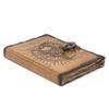 Leather Notebook Skull and Pentagon Burnt Edges 7x5