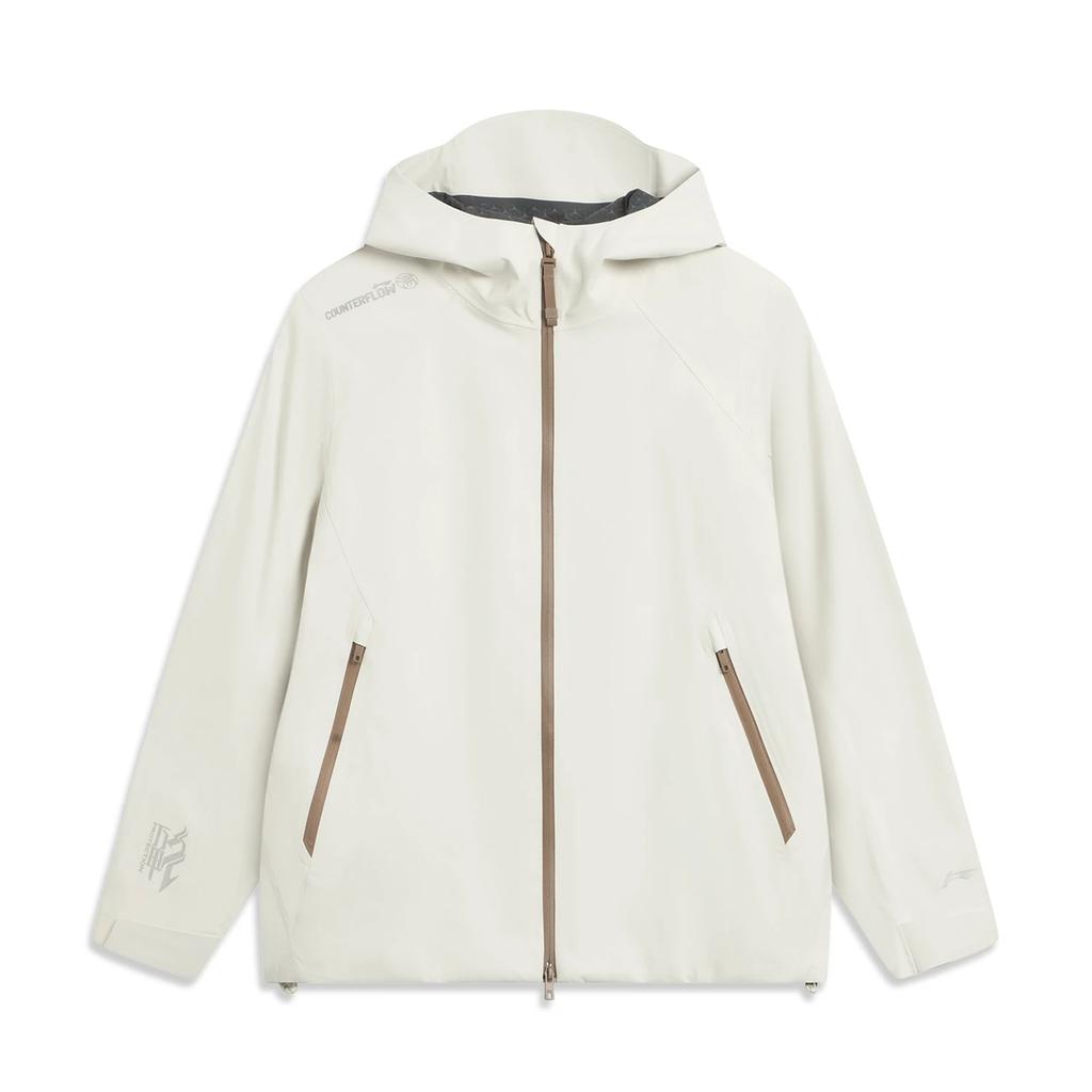 Li Ning CF Su Wan Long Jia Series Hooded Loose Comfortable Simple Waterproof Windproof Breathable Durable Rainproof Jacket Women Jacket AEMV040-2