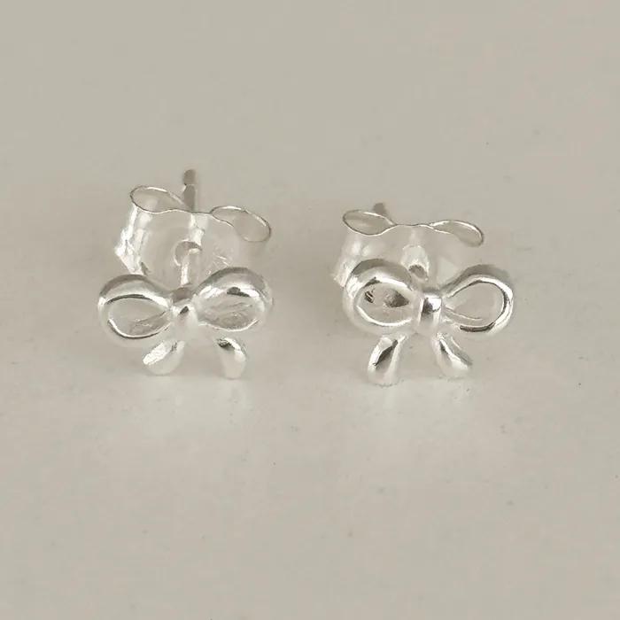 925 Silver Mini Ribbon Earring