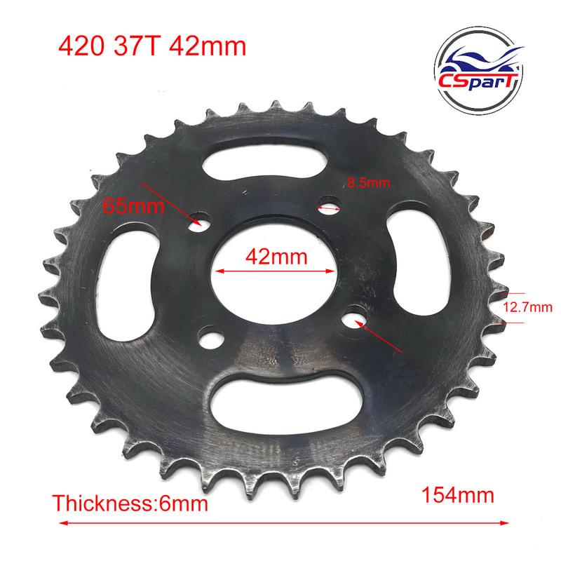 420 428 520 25T 30T 32T 33T 37T 39T 40T 48T Rear Sprocket For ATV Quad Dirt Pit Pocket Bike Chopper