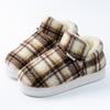 Baogen thick plush cotton slippers autumn and winter couple plush wear-resistant home comfortable warm snow boots