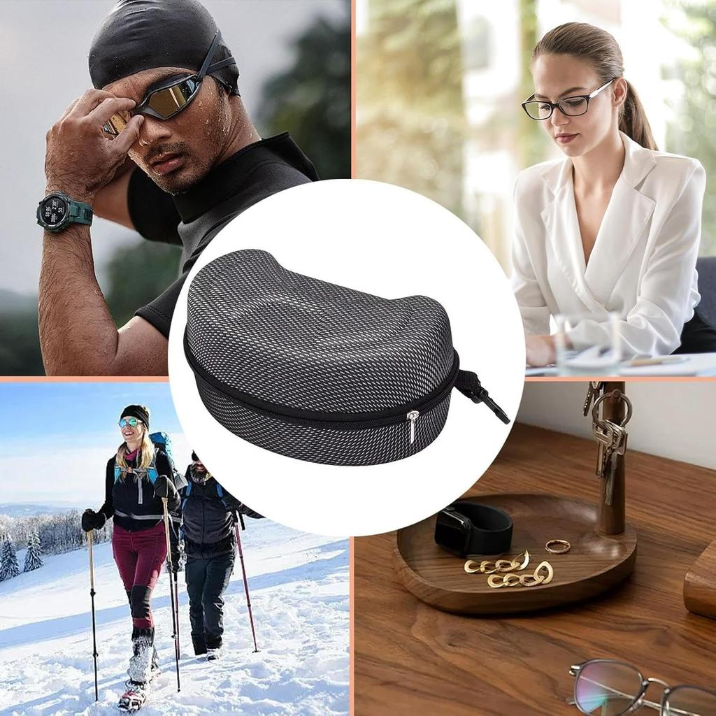 Ski Goggle Case | Hard EVA Glasses Protective Holder - Snowboard Goggles Box,for Sports Outdoor Gym Beach Hiking Snow Travel
