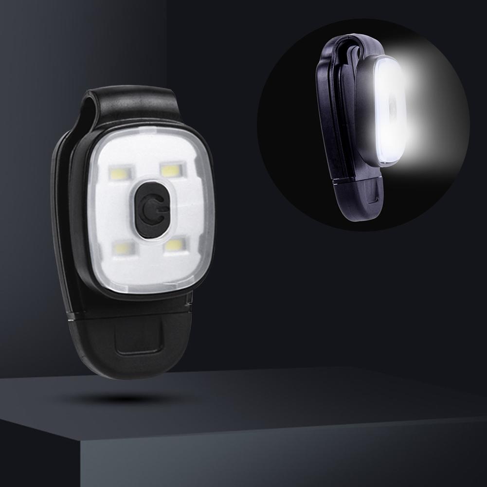 LED Running Lights 3 Light Modes Lightweight Warning Lights USB Charging IPX4 Waterproof for Night Walking Fishing