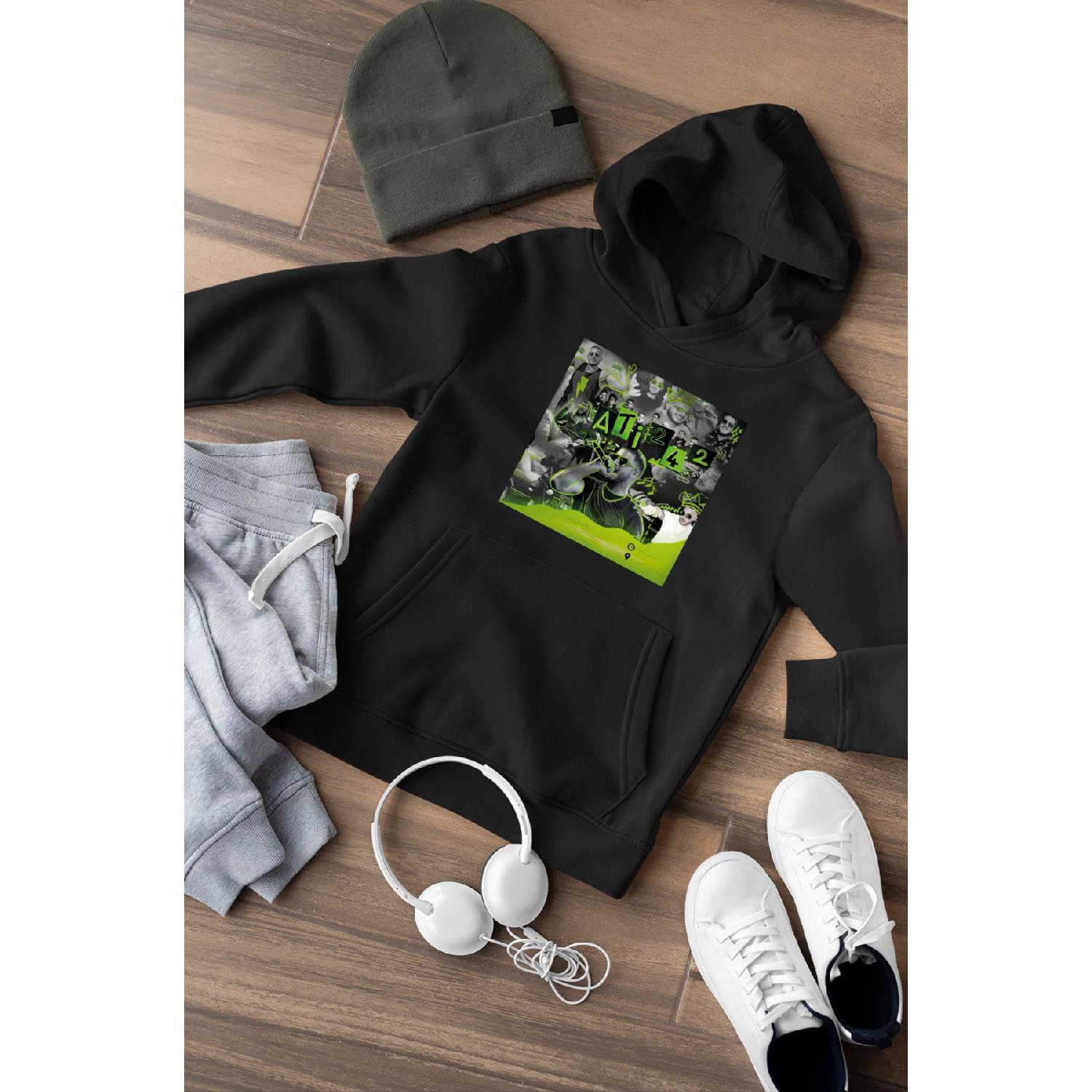 

Ati242 Sweatshirt Unisex Oversize Hoodie S чёрный