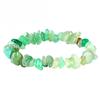 Elastic Bracelet with Green Aventurine Chips Pearls - 50mm
