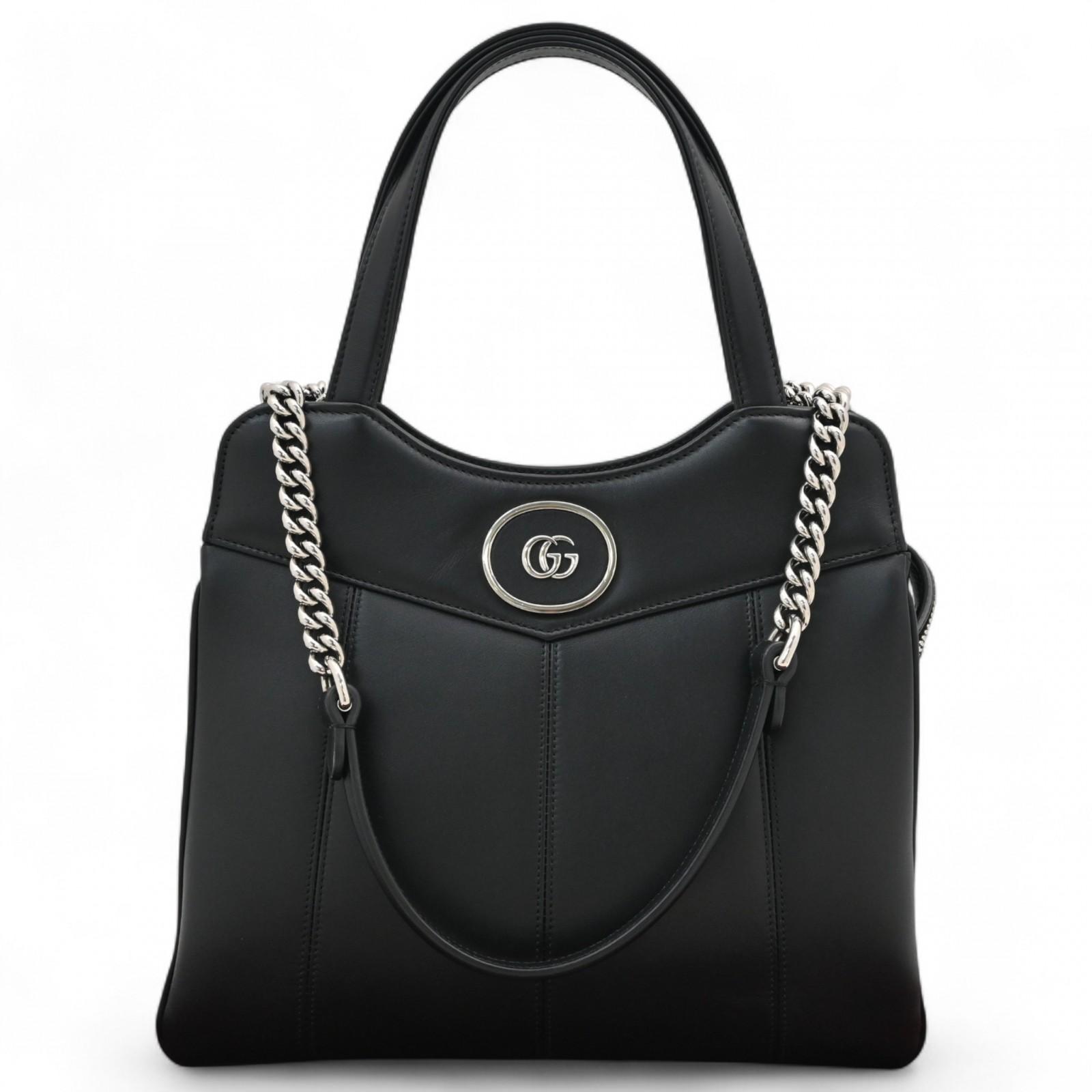 

Auth GUCCI Petit GG Handbag 2Way Shoulder Bag Brown Calf Leather Women’s gu9990wy