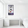 Astronaut Parking Only Metal Tin Sign with Cosmic Pattern, Funny 'Violators Will Be Mooned' Space Themed Sign for Home Bar Man C