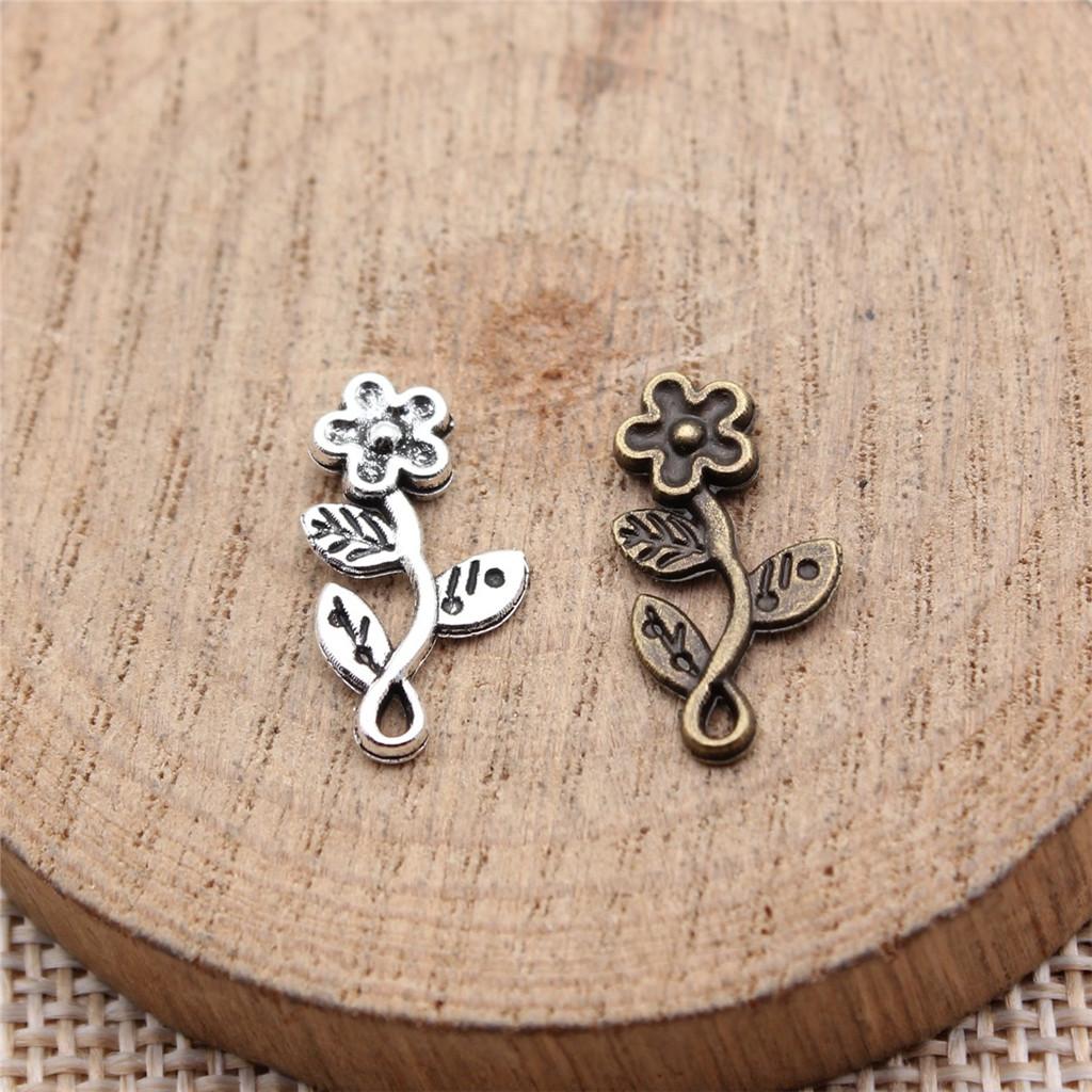 Roses Lotus Flower Charms Sunflowers Pendants For Floral Themed Jewelry Making