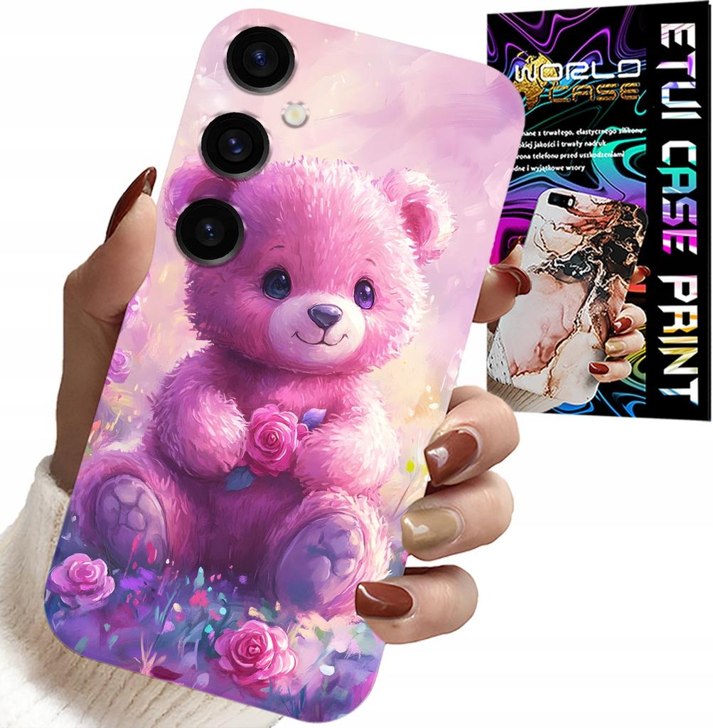 Custodia Per Samsung Galaxy A13 5G - Orsetto Carino Su Sfondo Rosa, Cover + Vetro