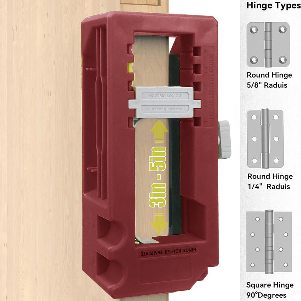 Door Hinge Jig Hole Opener Professional Door Hinge Installation Kit Precision Router Template Door Lock Hole Opener Locator