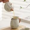 Beige Ru Kiln Western Ship Pot Large Kung Fu Teapot Household High-end Ceramic Tea Breaker Single Pot Small Tea Set