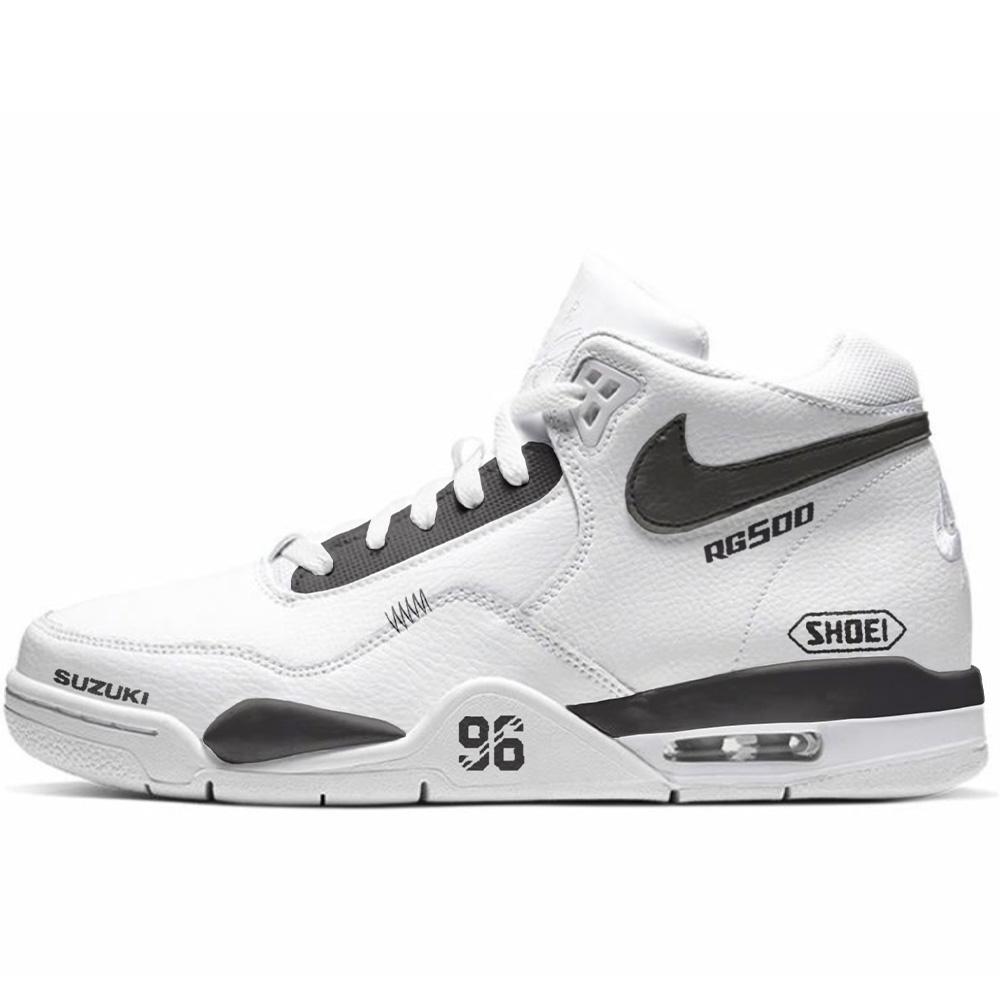 

Nike Flight Legacy Slip Resistant Abrasion Resistant Slip Resistant Abrasion Resistant Mid top Vintage Basketball Shoes BQ4212-101(Team307-96) 44