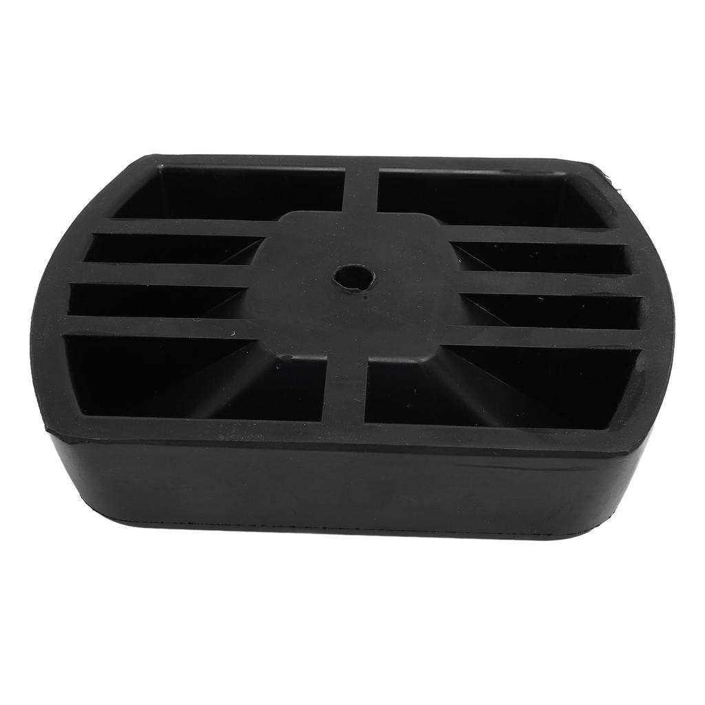 Jack Caster Chock Stabilizer Heavy Duty Rubber Single Wheel Dock Stopper for 6 Inch Trailer Wheel