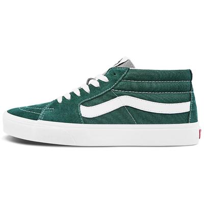 Sk8 Mid Classic Zapatillas Casuales de Caña Media para Patinar Unisex Verde Vans VN0A3WM322K