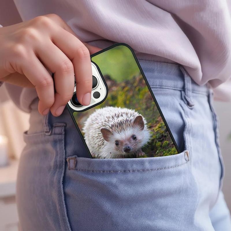 

Animal Hedgehog cute Phone Case For iPhone 17 Air 15 16e 14 13 Pro Max Coque 12 11 Pro Max PLUS cover iPhone 17pro max