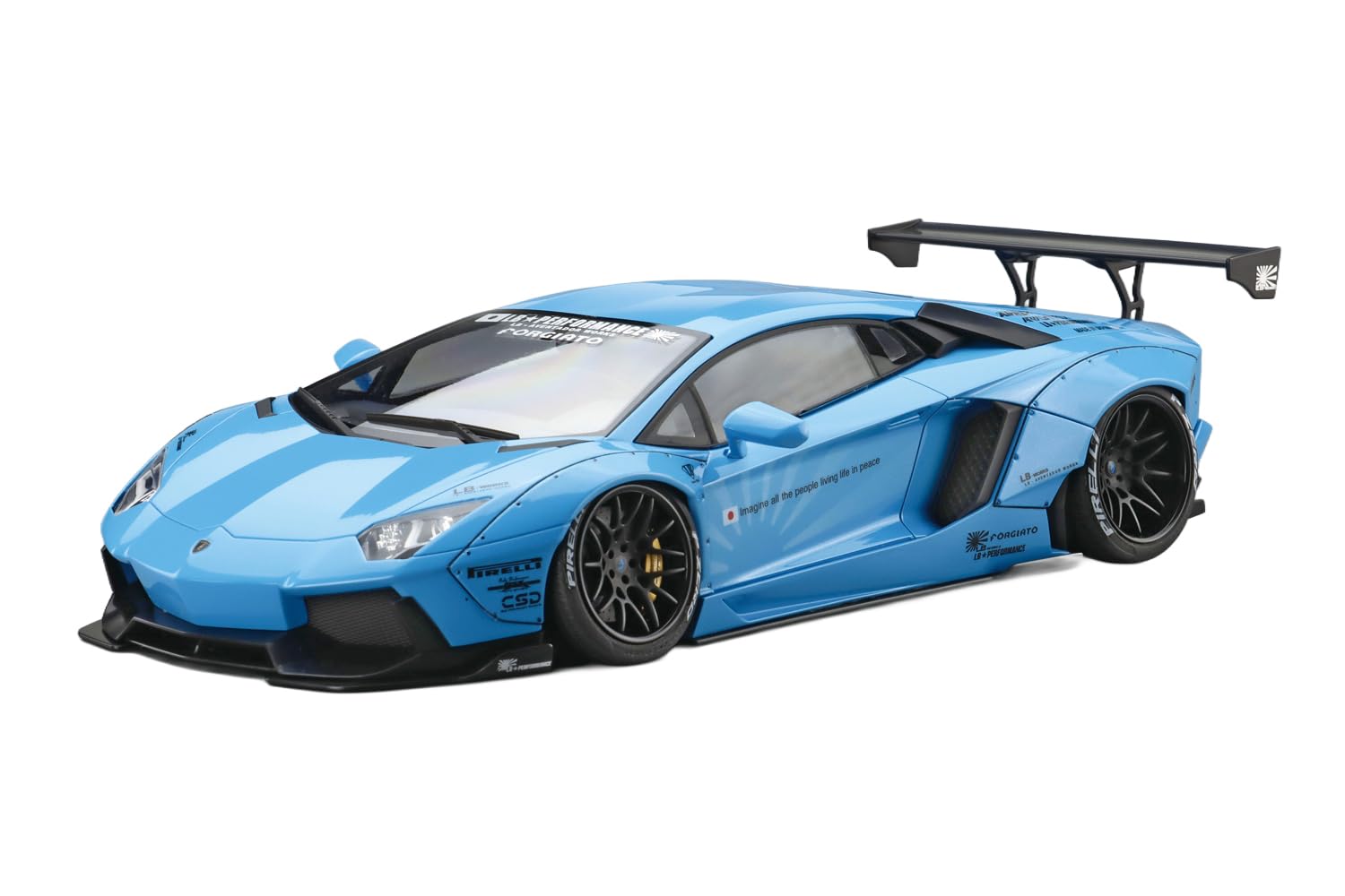 

Aoshima Bunka Kyozai Liberty Walk 17 LB Works Lamborghini Aventador 1 Пластиковая модель (АОСИМА) 1/24 Нет. Вер. синий