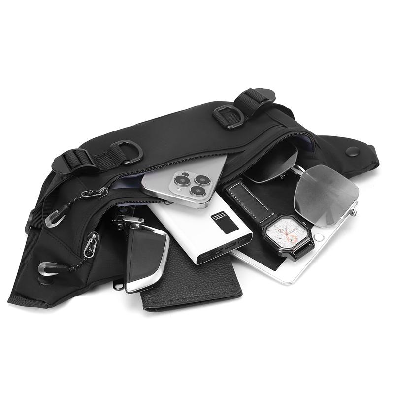 Waist Fanny Pack Hip Belt Bag for Men Anti-theft Running Nylon Male Travel Cross Body Sling Chest Pack Bum Bag