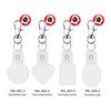 M-Modern-4PCS LED Sublimation Blank Keychain Acrylic Lighted Transfer DIY Crafts Fall Thanksgiving Christmas Keychain Gift Round