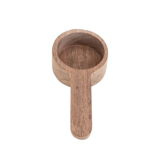 Wooden Coffee Spoon Ergonomic Short Long Handle Coffee Measuring Spoon Farmhouse Rustic Multifunctional Scoop Kitchen Gadgets