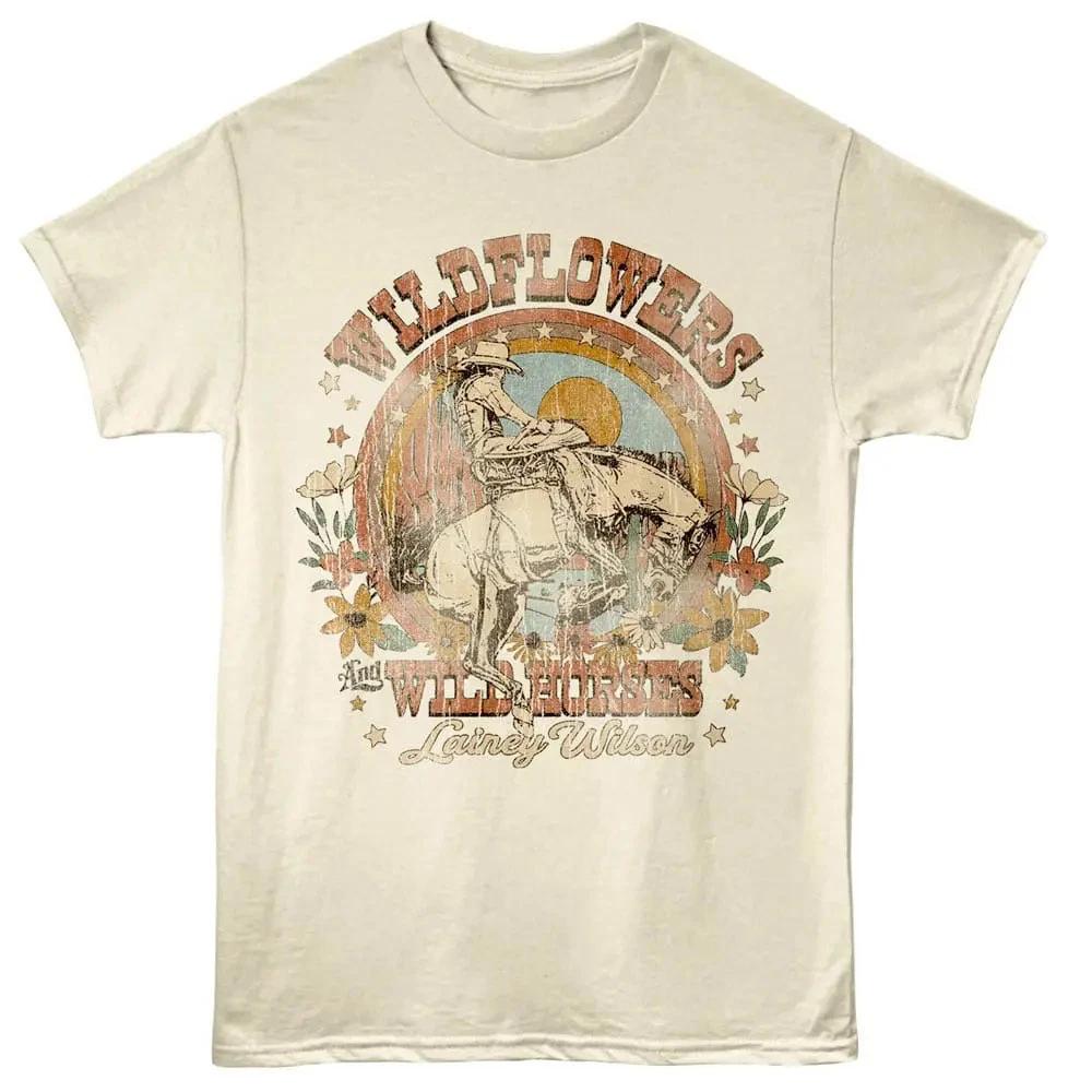 Lainey Wilson Wildflowers and Wild Horses Men s T Shirt 2XL
