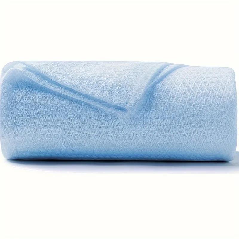 1PC Summer Bamboo Fiber Ice Silk Blanket Lightweight Breathable Absorbs Body Heat Keeps Cool All Night Soft Skin Friendly Beddin