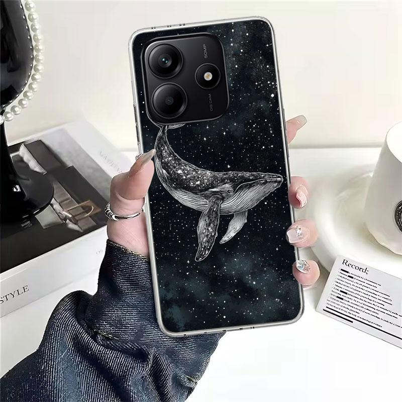 Humpback Whale Sea Giant Soft Phone Case For Xiaomi Redmi Note 15 14 14S 13 12 Pro Plus 12S 11 11S 11E 10 10S 11T 5G Fundas Coqu