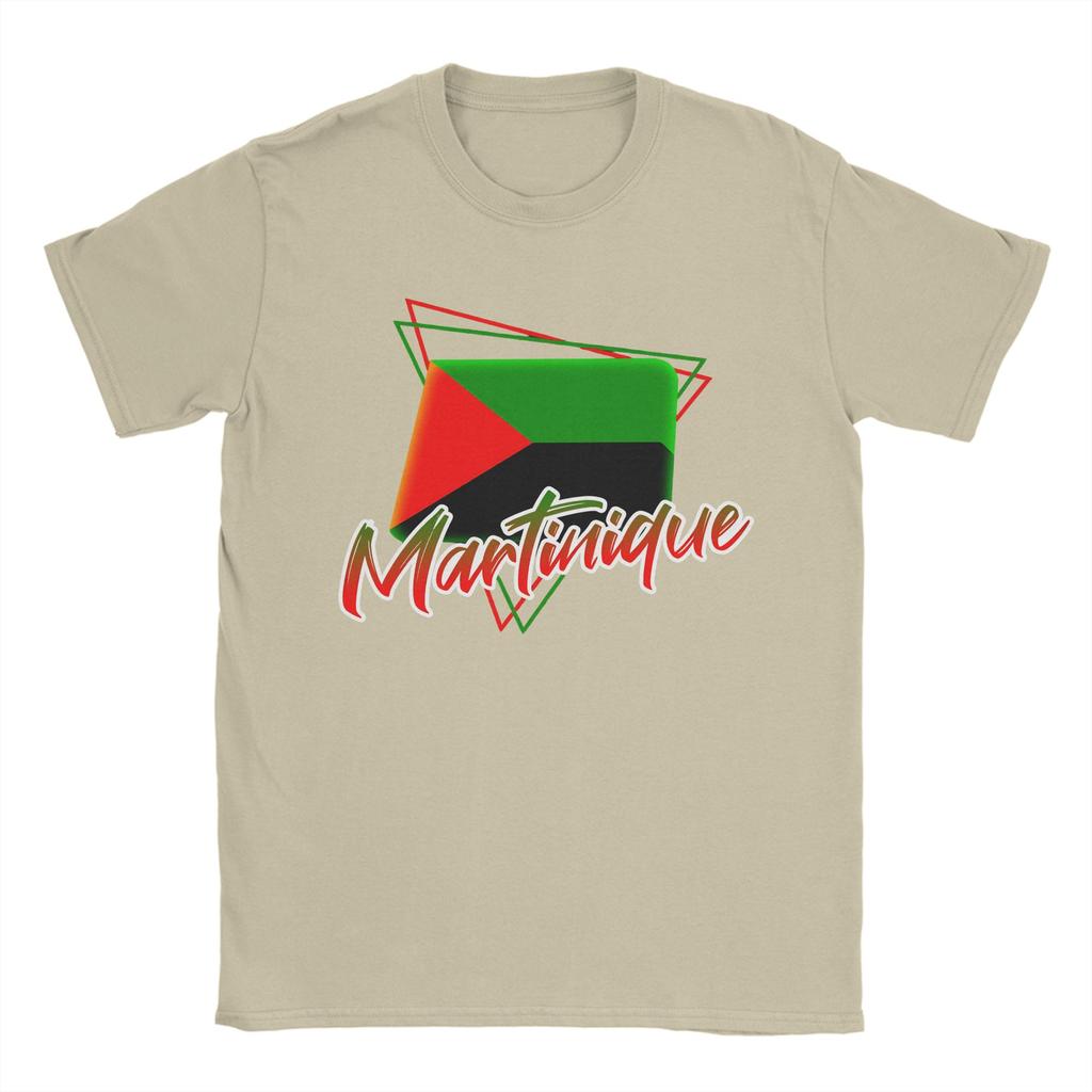 Martinique Flag T Shirt Unisexs Cotton Novelty TShirts Crew Neck Tee Shirt Short Sleeve Clothes New Arrival