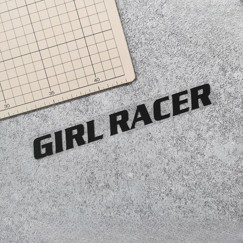 1 STÜCK GIRL RACER Motorradaufkleber Auto Fenster Stoßstange Dekoration Motorrad Frontverkleidung Kraftstofftank Seitenverkleidungen Helm Vinyl Aufkleber