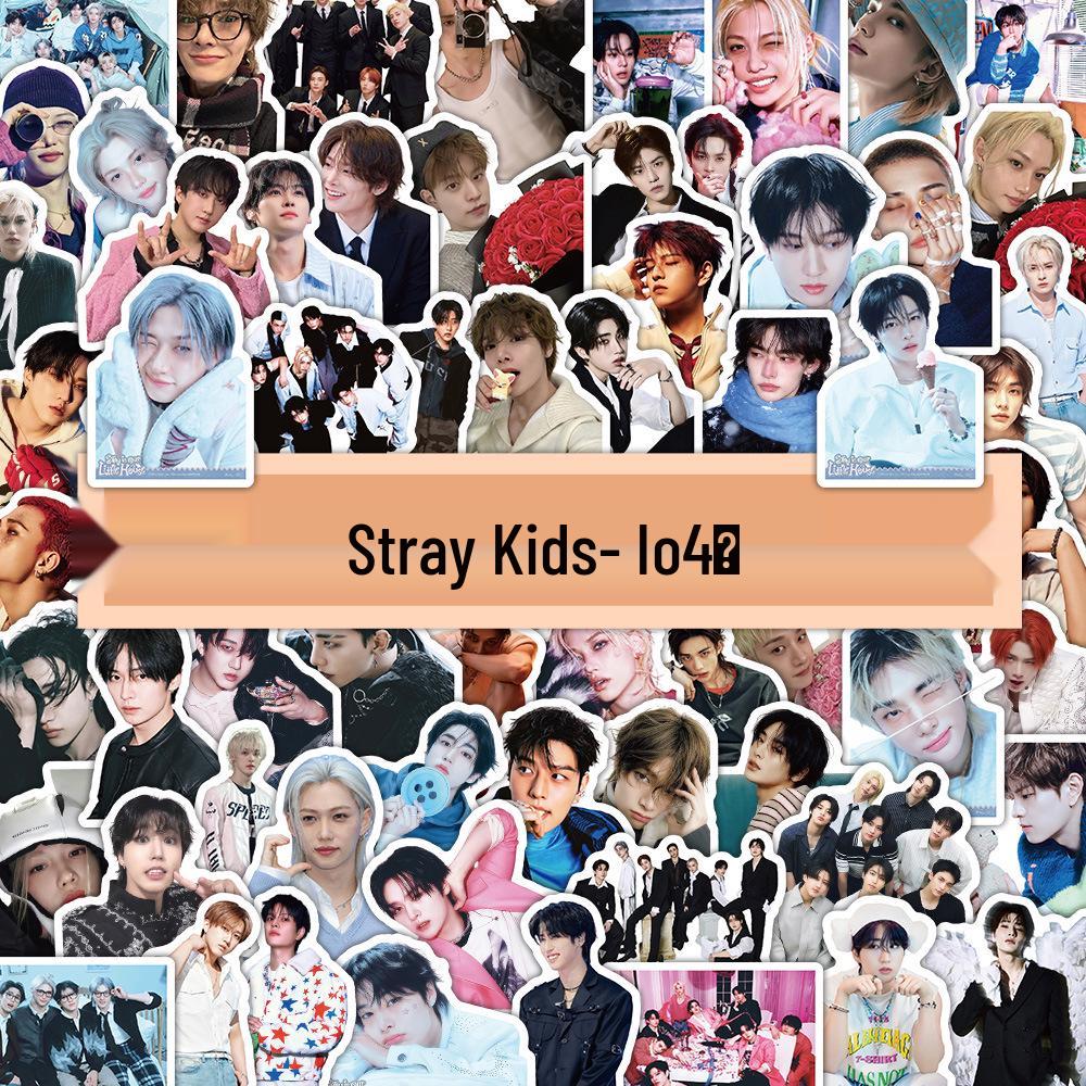 104 Stray Kids Stickers - Hot Korean Boy Group SKZ Star Merchandise for Journals 7x10 cm
