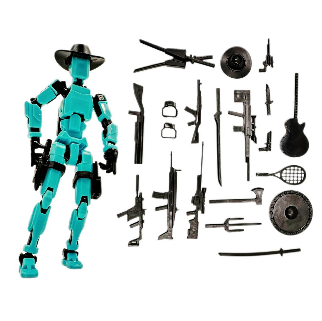 13 Action Figure T13 Action Figure 3D Printed Multi-Jointed Movable Lucky Assemble Toys Parent-children Game Kids Gifts
