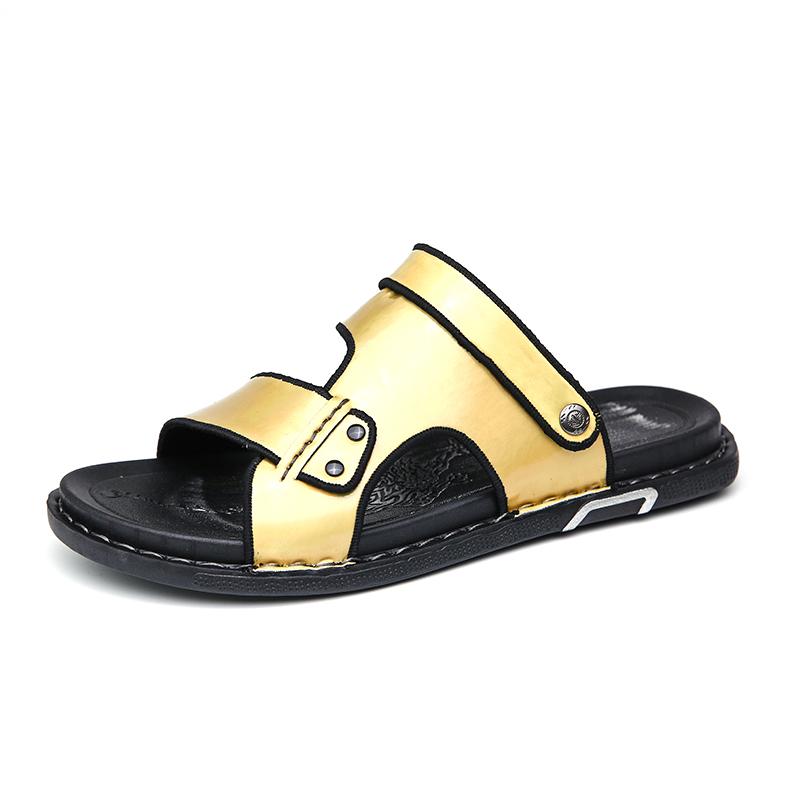 

Мужские сандалии, повседневные лоферы, роскошный дизайн, слипоны, мужские туфли для платья, стиль для отдыха, большой размер, хорошая износостойкая подошва 47 жёлтый