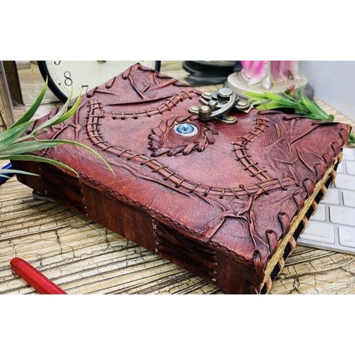 Hocus Pocus Spells Vintage Leather Journal Books Of Shadow Antique Gift