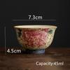 1 Pc Chinese Vintage Handmade Flowers Tea Cup Personal Household Tea Bowl Beauty Meditation Cup Travel Teaware Accessories