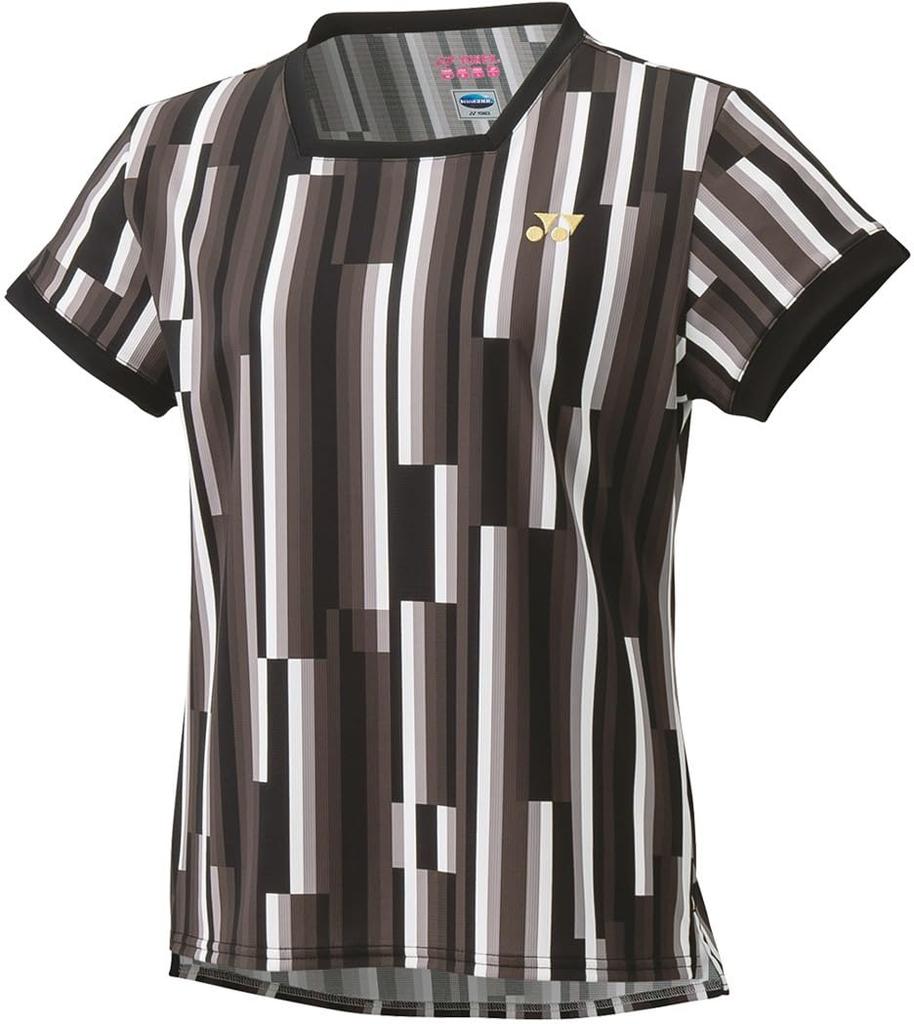 Yonex Short Sleeve Game Black Size M Women's Shirt, (007),